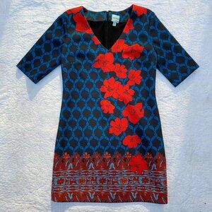 ☆Blue and Red Floral Petite Dress☆